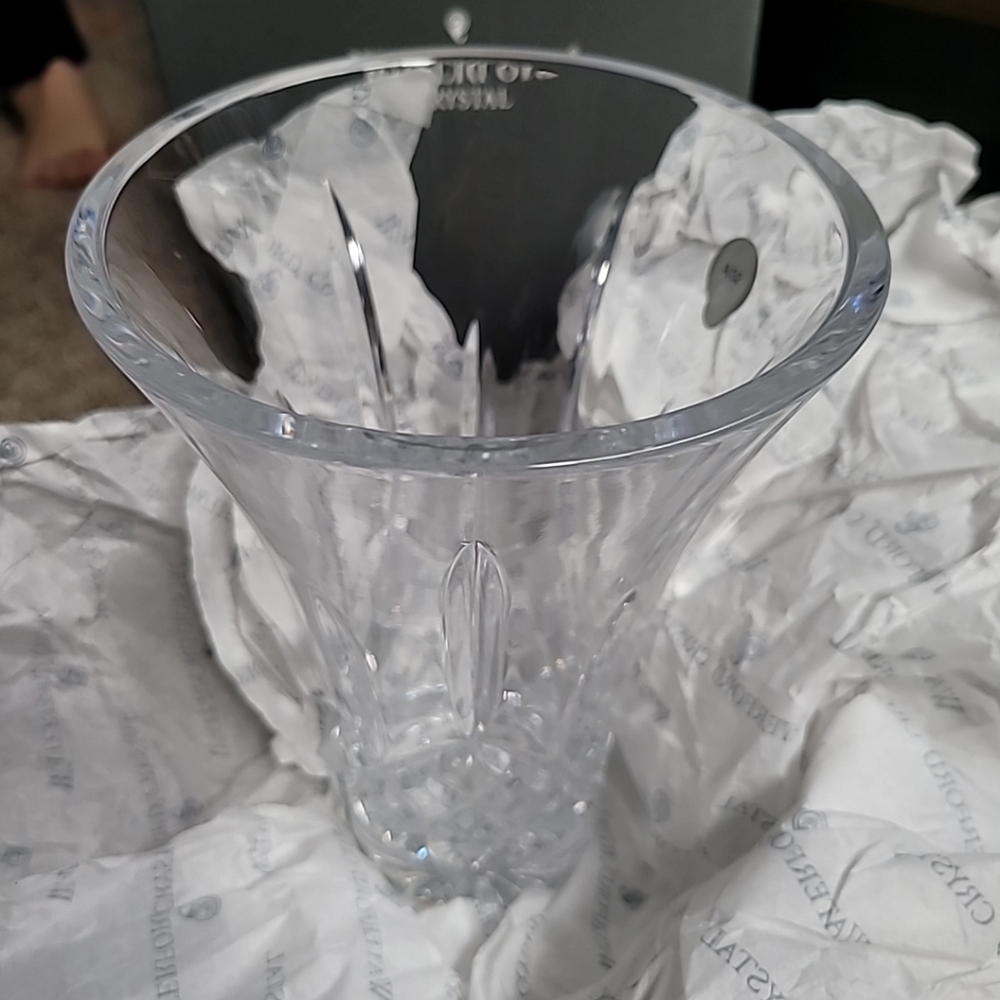 Waterford Crystal Lismore 8" Flared Vase -New In Box